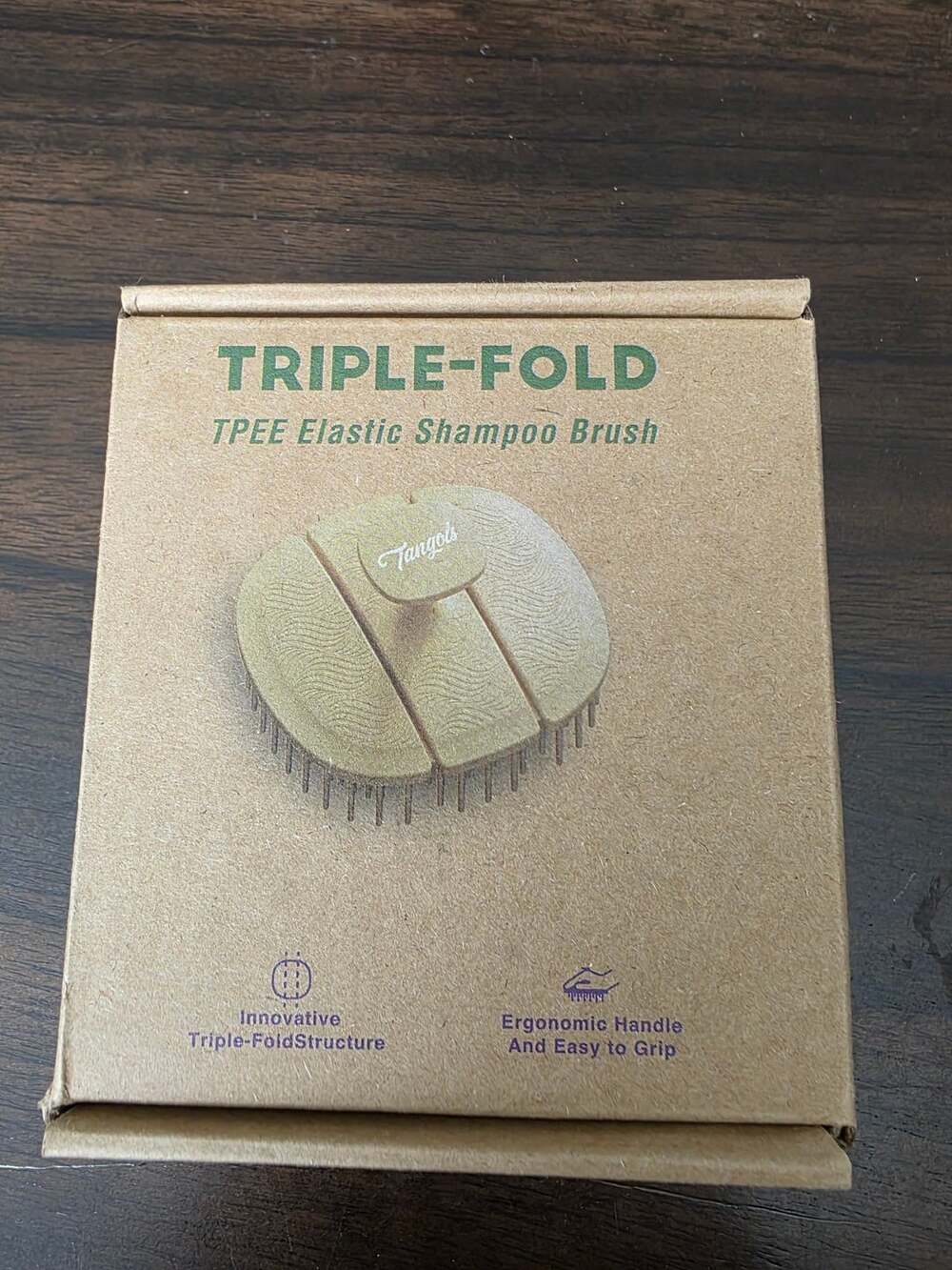 New Sealed Farenheit Triple-Fold TPEE Elastic Shampoo Brush